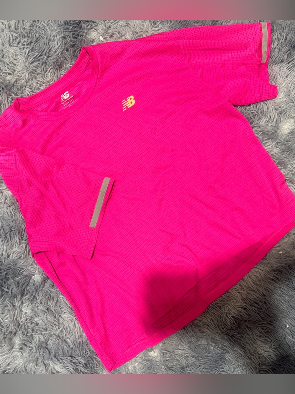 New Balance Hot Pink Short Sleeve Athletic Tee